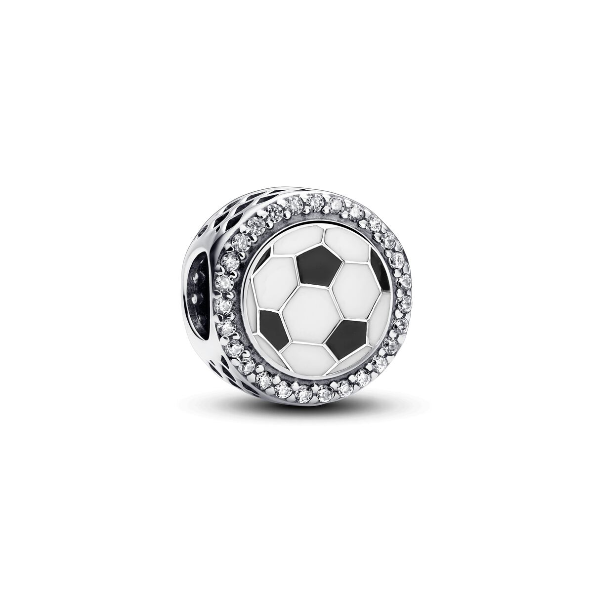Charm Pallone da Calcio da incidere | Ciondolo | Argento Sterling
