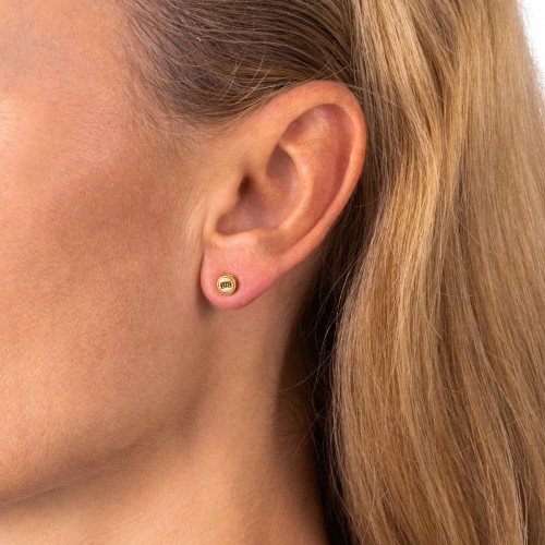 Luxoia - Buddha to Buddha Ohrstecker Barbara Logo Vergoldet Single Piece - 002J03417E900