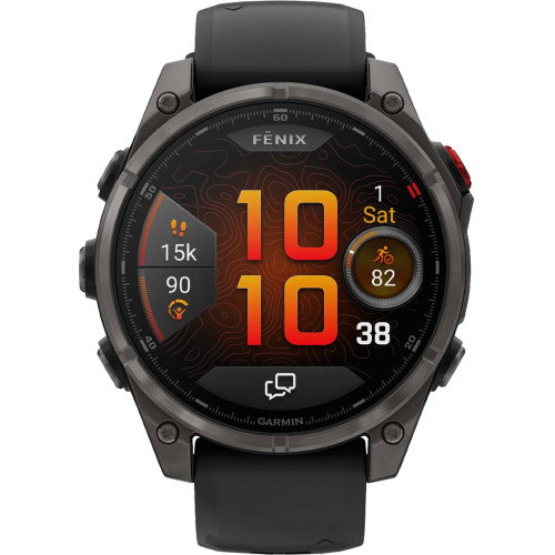 Luxoia - Garmin Fenix 8 Pro Amoled Sapphire Carbon Black Grey (47 mm) - 010-03198-01
