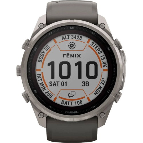 Luxoia - Garmin Fenix 9 Pro inReach Solar Titanium Pebble Gray (51 mm) - 010-04339-01