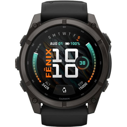 Luxoia - Garmin Fenix 9 Amoled Carbon Gray Titanium (51 mm) - 010-04763-11