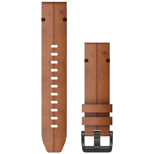 Luxoia - Garmin QuickFit 22 Chestnut Leather Band - 010-12863-05