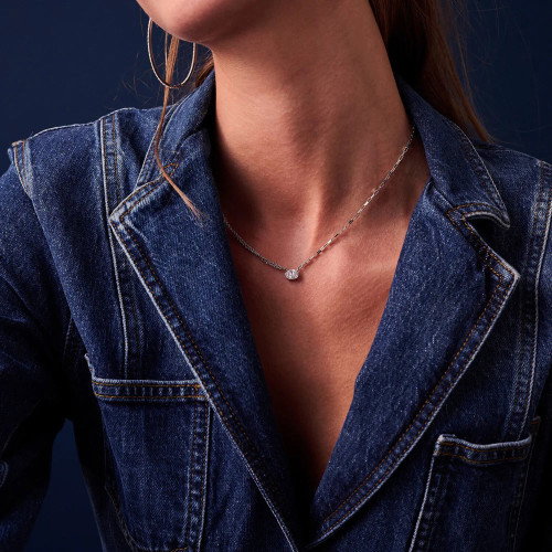 Luxoia - Sif Jakobs Ellisse Uno Halskette - SJ-N2331-CZ