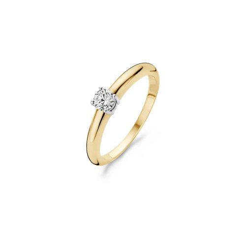 Luxoia - Blush Ring 14k Gelbgold und Weissgold - 1067BZI