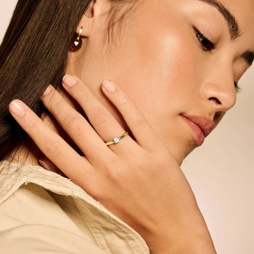 Luxoia - Blush Ring 14k Gelbgold und Weissgold - 1067BZI