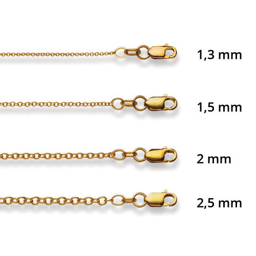 Luxoia - Luxoia Gold Classics Ankerkette Rund Gelbgold 750/18k