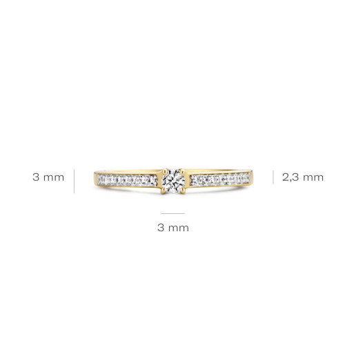 Luxoia - Blush Ring 14k Gelbgold - 1145BZI
