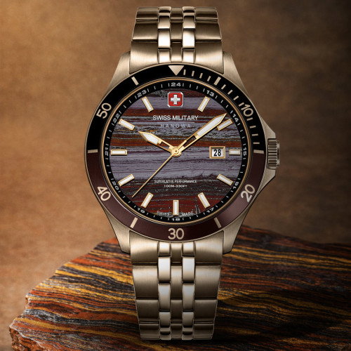 Luxoia - Swiss Military Hanowa Flagship Tiger Iron - SMWGH0008310