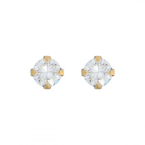 Luxoia - Studex Sensitive Ohrstecker Tiffany Gold Zirconia