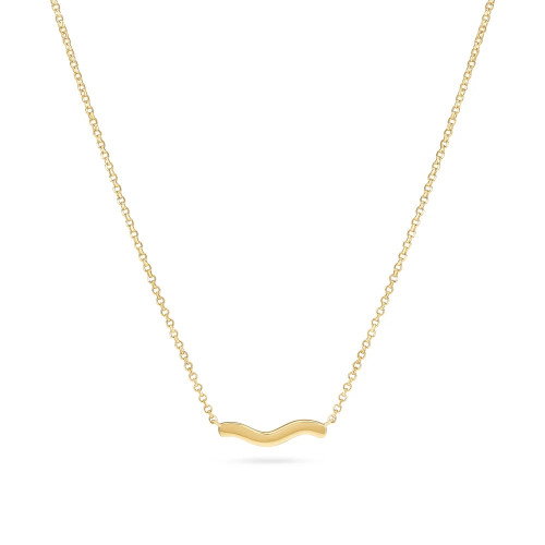 Luxoia - Sif Jakobs Ellera Waves Pianura Halskette - SJ-N3859-YG