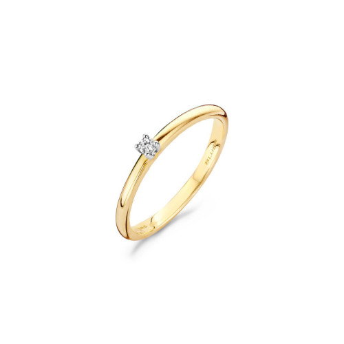 Luxoia - Blush Diamonds Ring 14k Gelbgold und Weissgold - 1600BDI
