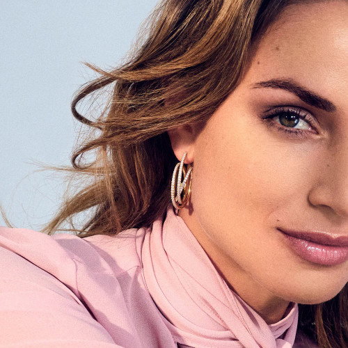 Luxoia - Sif Jakobs Spirale Grande Ohrringe - SJ-E2591-CZ-YG