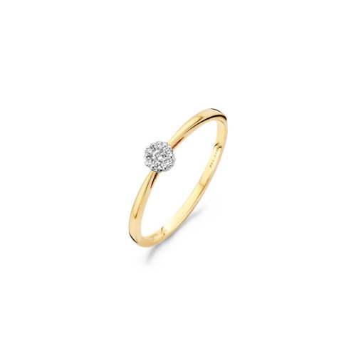 Luxoia - Blush Diamonds Ring 14k Gelbgold und Weissgold - 1609BDI