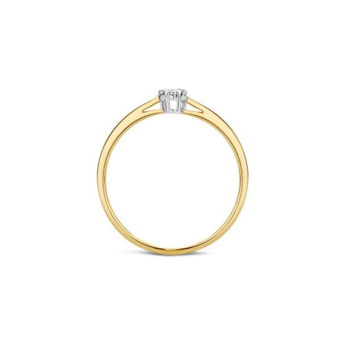 Luxoia - Blush Diamonds Ring 14k Gelbgold und Weissgold - 1609BDI