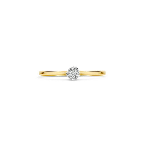 Luxoia - Blush Diamonds Ring 14k Gelbgold und Weissgold - 1609BDI