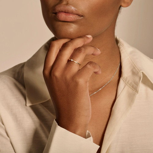 Luxoia - Blush Diamonds Ring 14k Gelbgold und Weissgold - 1620BDI