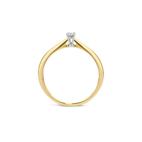 Luxoia - Blush Diamonds Ring 14k Gelbgold und Weissgold - 1621BDI