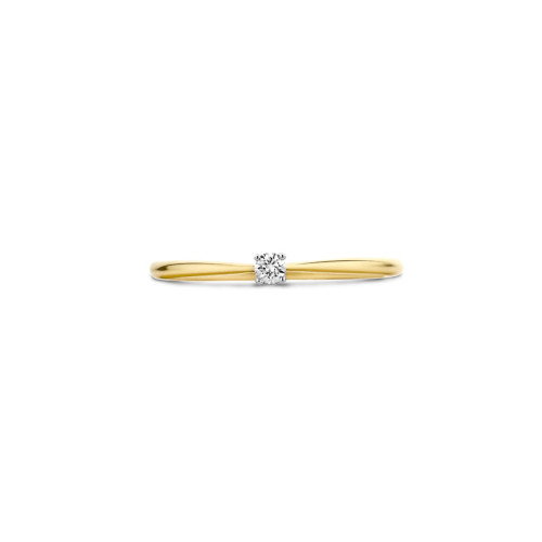 Luxoia - Blush Diamonds Ring 14k Gelbgold und Weissgold - 1621BDI