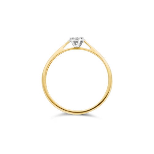 Luxoia - Blush Diamonds Ring 14k Gelbgold und Weissgold - 1646BDI
