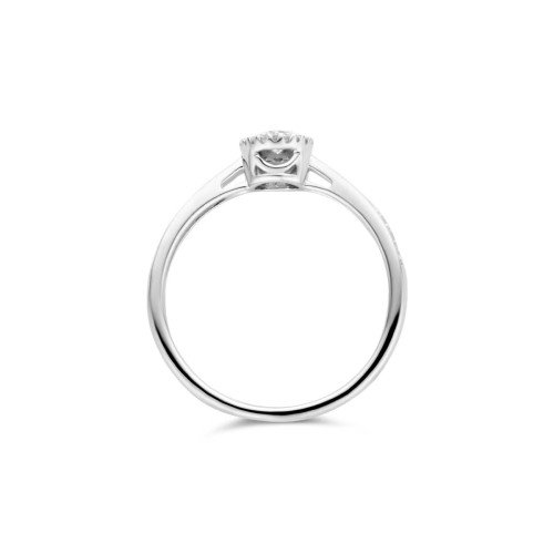 Luxoia - Blush Diamonds Ring 14k Weissgold - 1650WDI