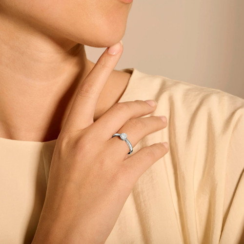 Luxoia - Blush Diamonds Ring 14k Weissgold - 1650WDI