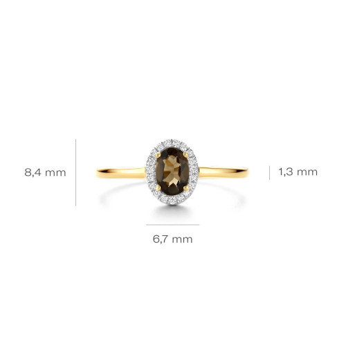 Luxoia - Blush Diamonds Ring 14k Gelbgold - 1661YDS