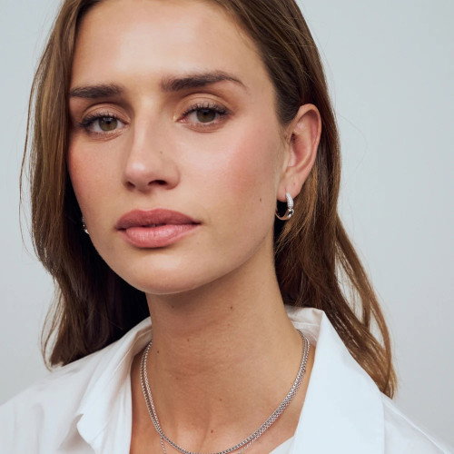 Luxoia - Sif Jakobs Goccia Creolo Grande Ohrringe - SJ-E2584-CZ