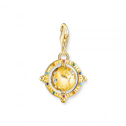 Luxoia - Thomas Sabo Charm-Anhänger Bunte Weltkugel Vergoldet - 1923-488-7
