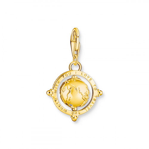 Luxoia - Thomas Sabo Charm-Anhänger Bunte Weltkugel Vergoldet - 1923-488-7
