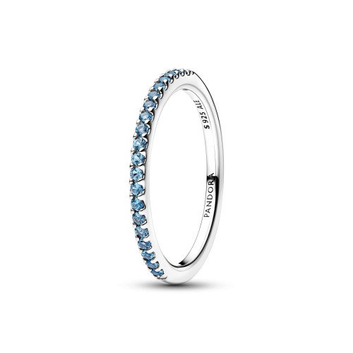 Luxoia - Pandora Funkelnder Aquamarinblauer Halb Ewigkeits Bandring - 192999C03