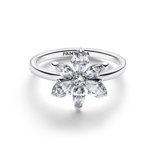 Luxoia - Pandora Herbarium Funkelnde Blume Cocktail Ring - 193000C02
