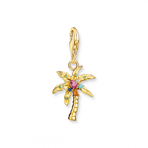 Luxoia - Thomas Sabo Charm-Anhänger Bunte Palme Vergoldet - 1934-488-7