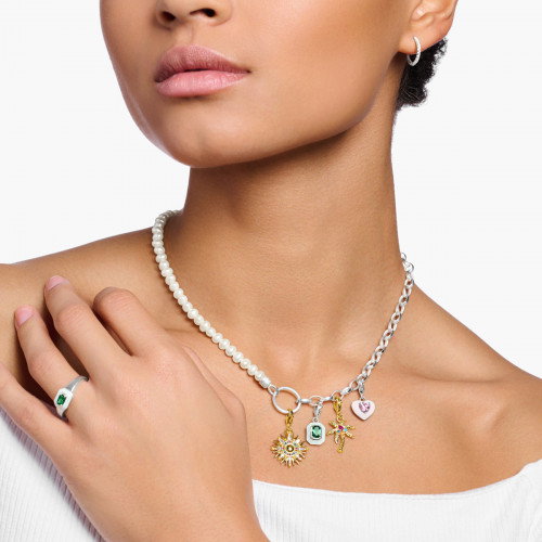 Luxoia - Thomas Sabo Charm-Anhänger Bunte Palme Vergoldet - 1934-488-7