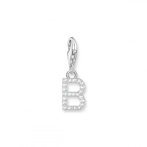 Luxoia - Thomas Sabo Charm-Anhänger Buchstabe B mit Weissen Steinen Silber - 1942-051-14