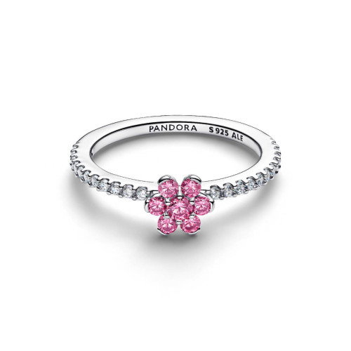 Luxoia - Pandora Funkelnde Rosa Blume Ring - 194499C02