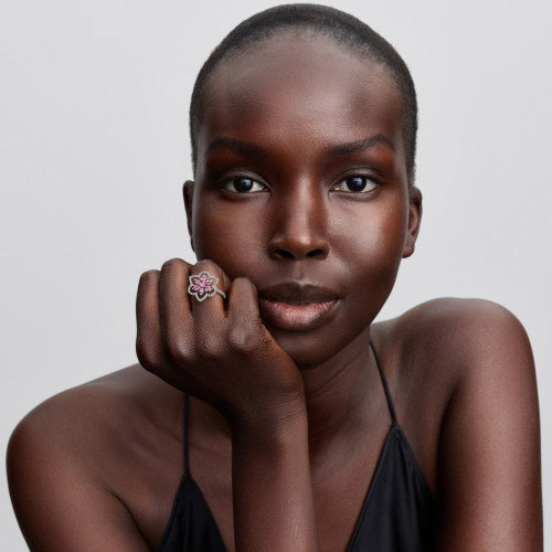 Luxoia - Pandora Doppelte Blume Cocktailring - 194577C01