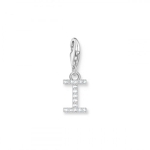 Luxoia - Thomas Sabo Charm-Anhänger Buchstabe I mit Weissen Steinen Silber - 1948-051-14