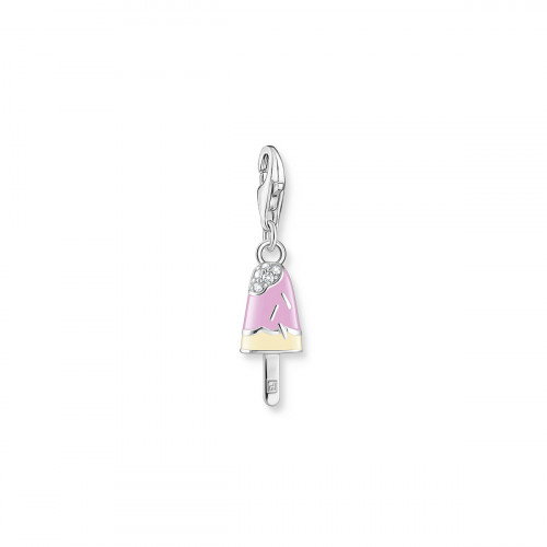 Luxoia - Thomas Sabo Charm-Anhänger Buntes Eis am Stiel mit Weissen Steinen Silber - 1999-041-7