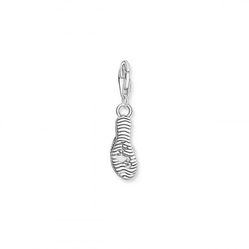 Luxoia - Thomas Sabo Charm-Anhänger Türkiser Flip-Flop mit Bunten Steinen Silber- 2025-914-7