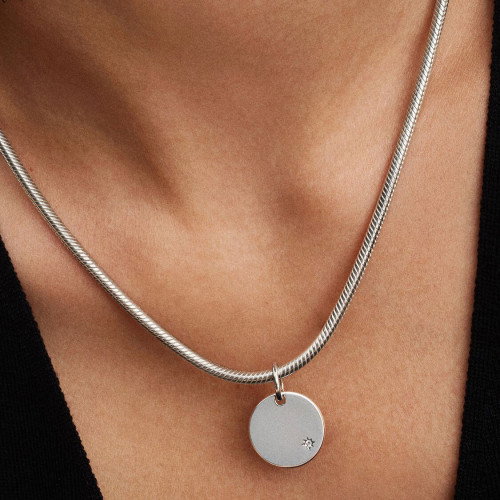 Luxoia - Pandora Gravierbarer Anhänger mit im Labor gezüchtetem Diamanten - 394012C01