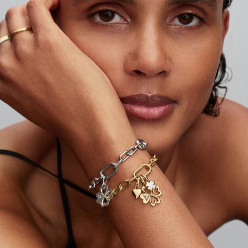 Luxoia - Pandora ME Herz Vierblättriges Kleeblatt Medaillon Charm - 793034C01