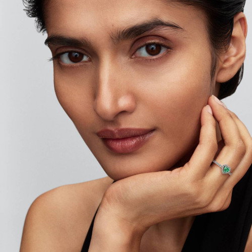 Luxoia - Pandora Erhabenes Mintgrünes Herz Ring - 198421C08