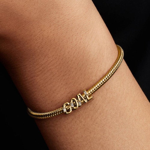 Luxoia - Pandora Goal Schriftzug Charm - 764709C01