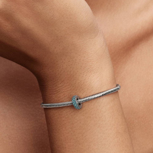 Luxoia - Pandora Eisblauer Stein Zwischenelement Charm - 791359C01