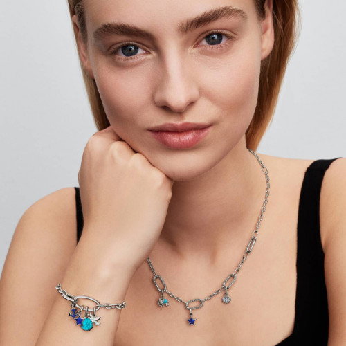Luxoia - Pandora Aufklappbare Ovale Gliederketten Armband - 594678C00
