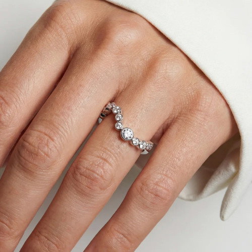 Luxoia - Sif Jakobs Sardinien Wave Ring - SJ-R2631-CZ