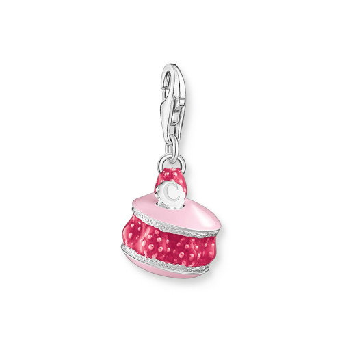 Luxoia - Thomas Sabo Charm-Anhänger Himbeer Macaron pink Silber - 2080-007-9