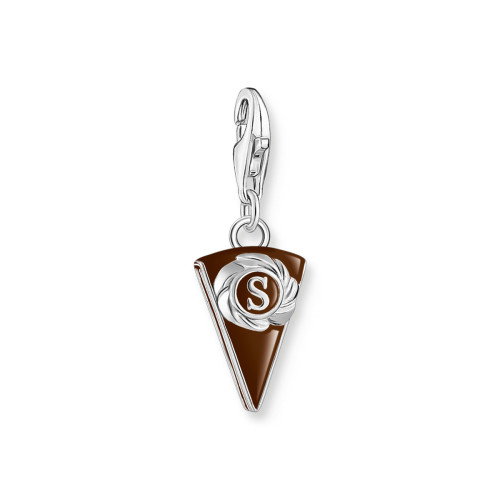 Luxoia - Thomas Sabo Charm-Anhänger Wiener Schokoladentorte Silber - 2086-007-2