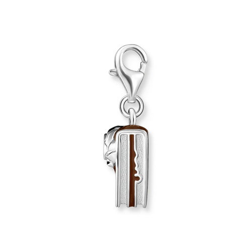 Luxoia - Thomas Sabo Charm-Anhänger Wiener Schokoladentorte Silber - 2086-007-2