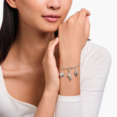 Luxoia - Thomas Sabo Charm-Anhänger Wiener Schokoladentorte Silber - 2086-007-2